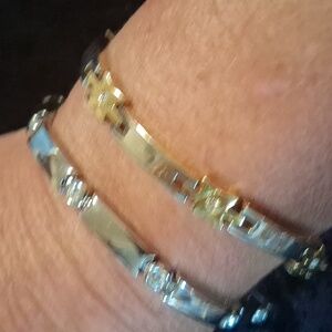 Gold and Silver Star And Ber Braclets